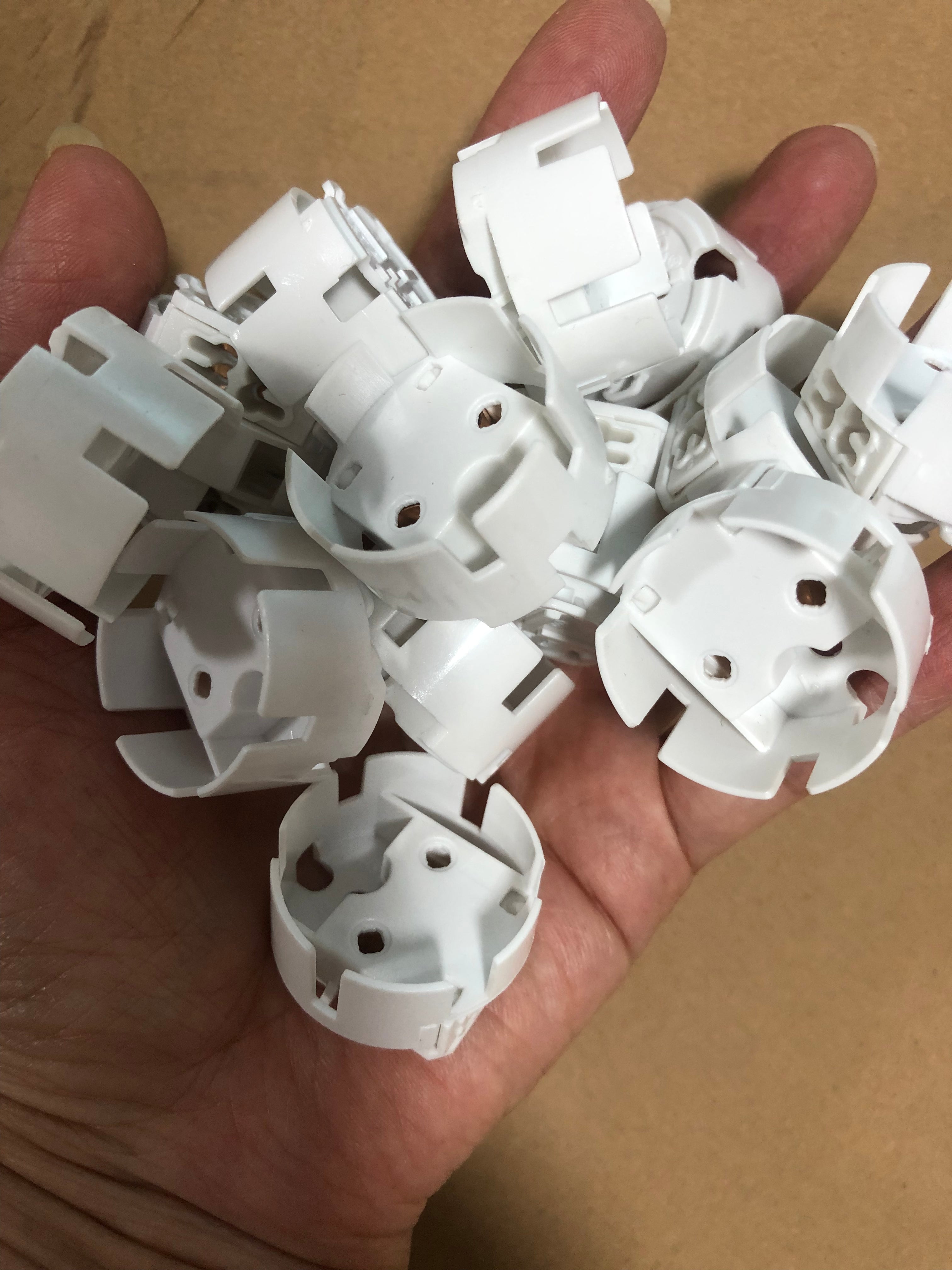 T8 Tube End Caps Push Lamp Holder Socket x10pcs