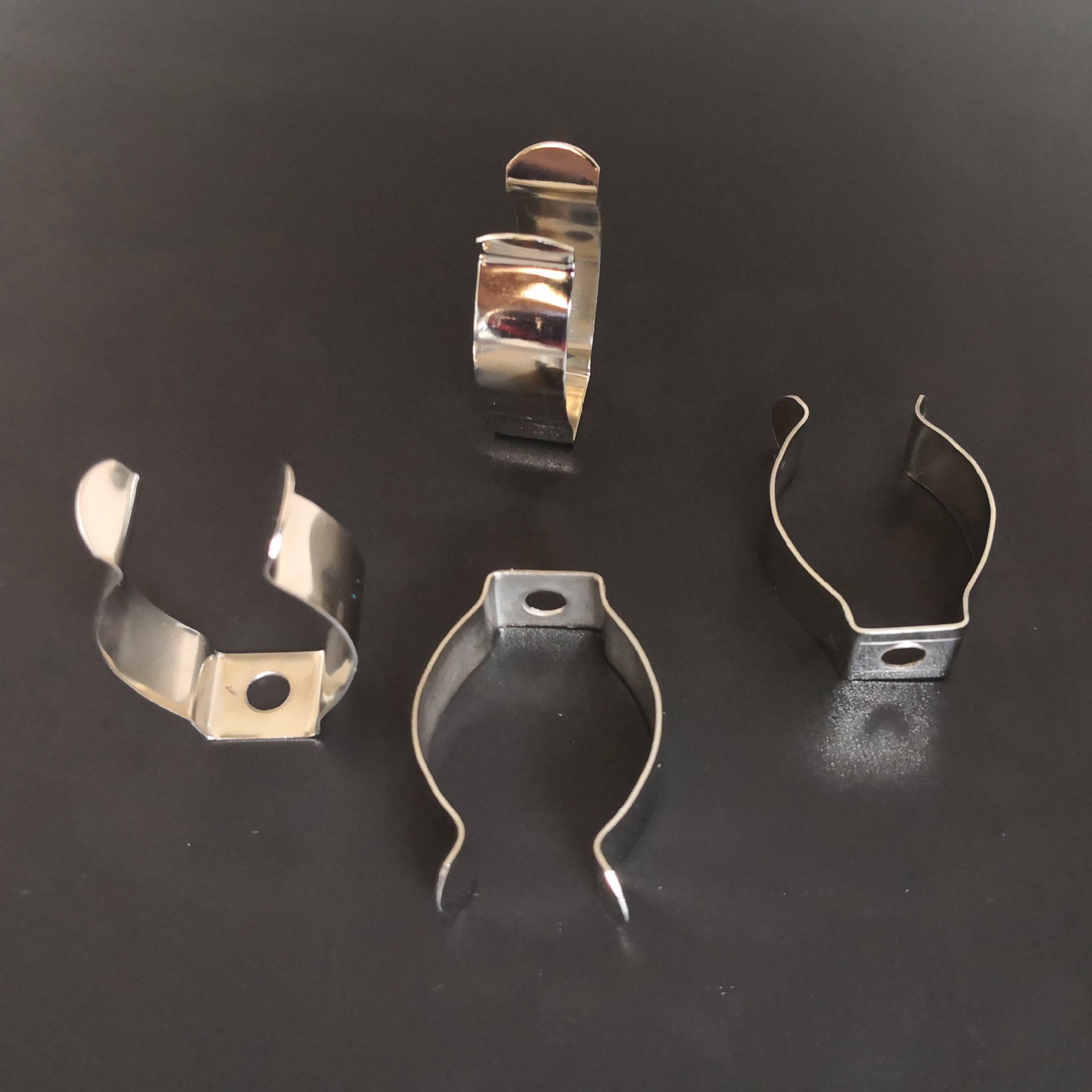 10x T8 Fluorescent Tube Terry Clips Metal - 26mm U-Shaped Mounting Brackets for LED Tubes