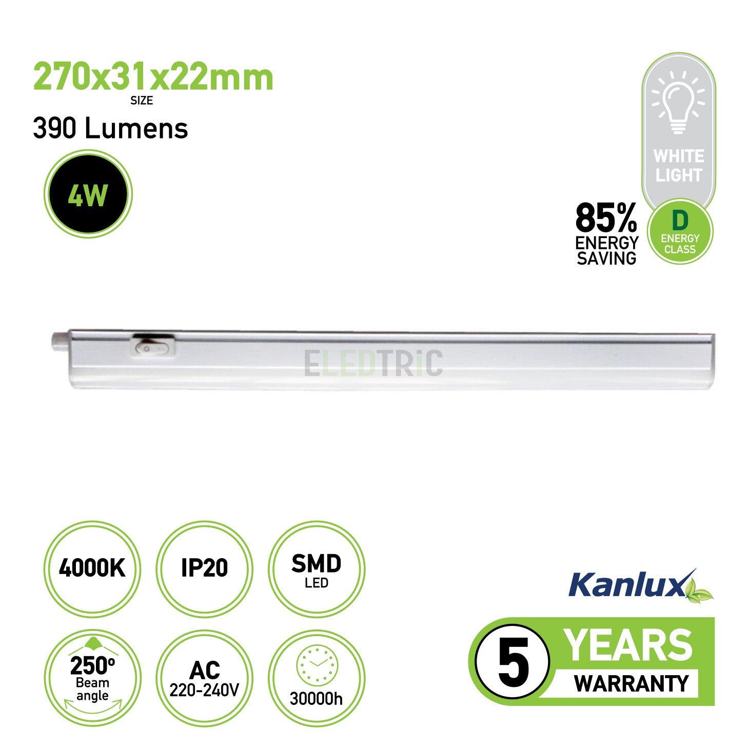 Kanlux LED under cabinet fitting LINUS LED
