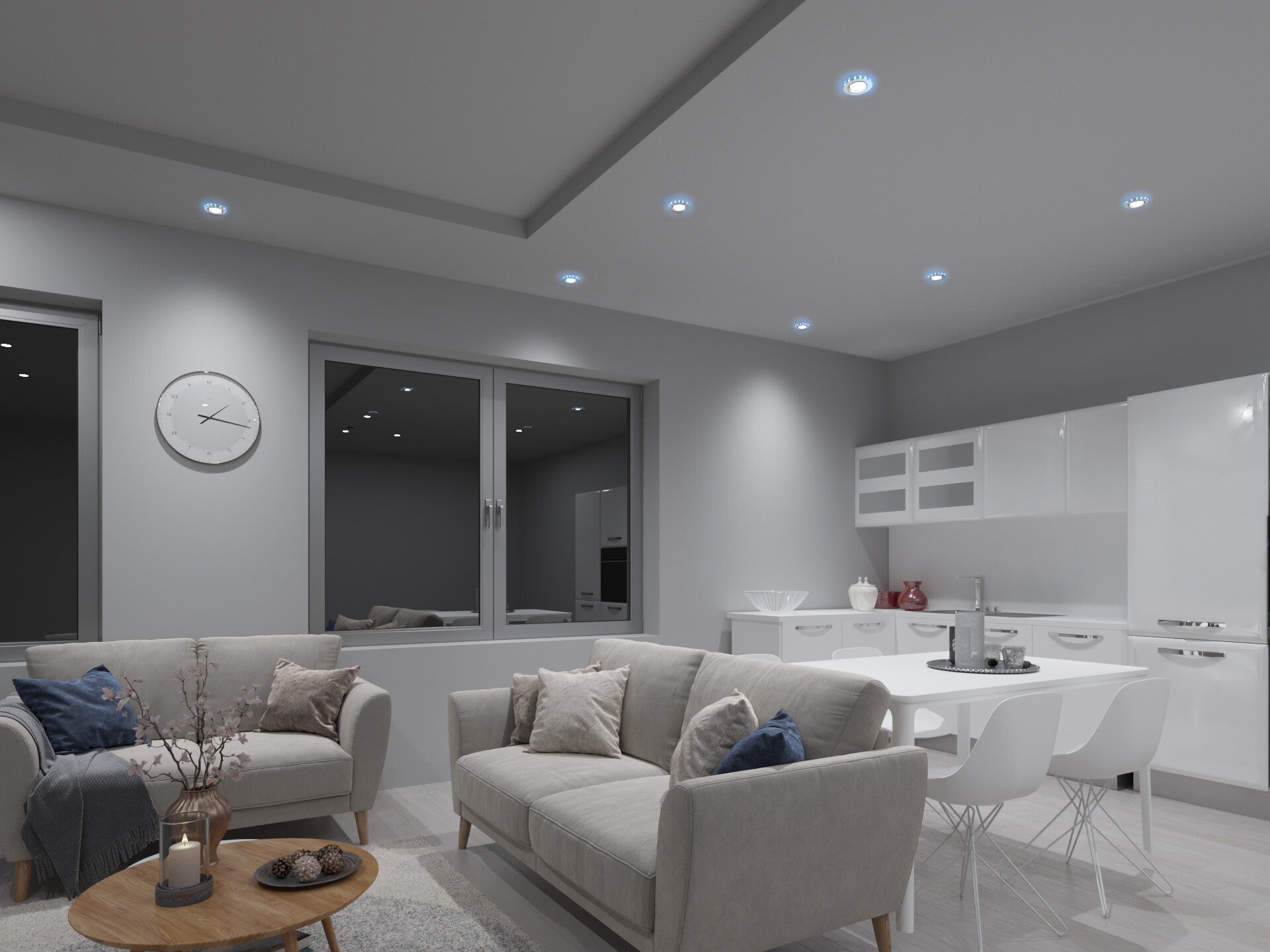 Ceiling-mounted Decorative LED Fitting Circle Spotlight