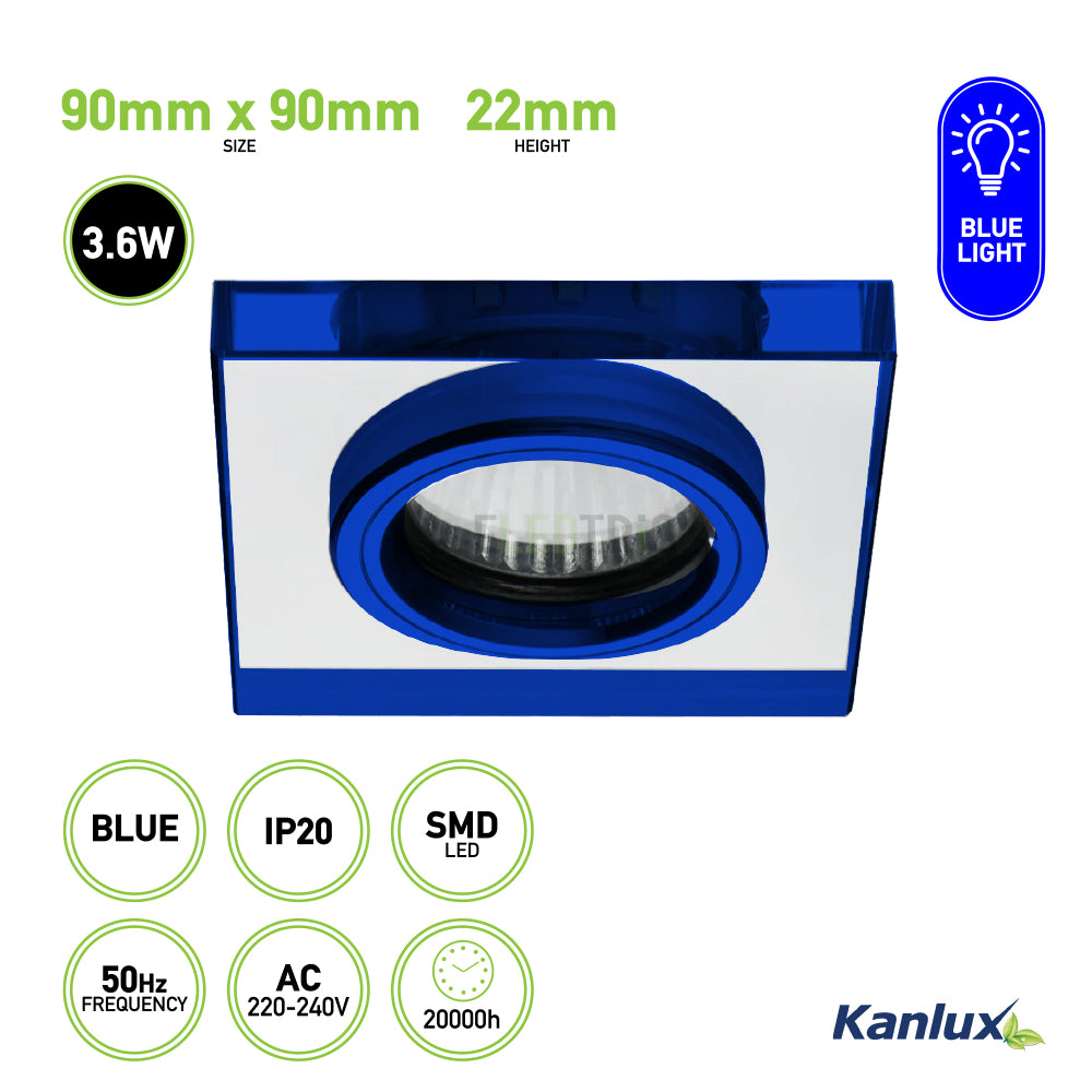 Ceiling-mounted Decorative LED Fitting Square Spotlight