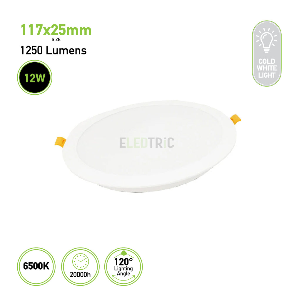 ExtraStar 12W Downlight LED Panel | 6500K | 1250 Lumens