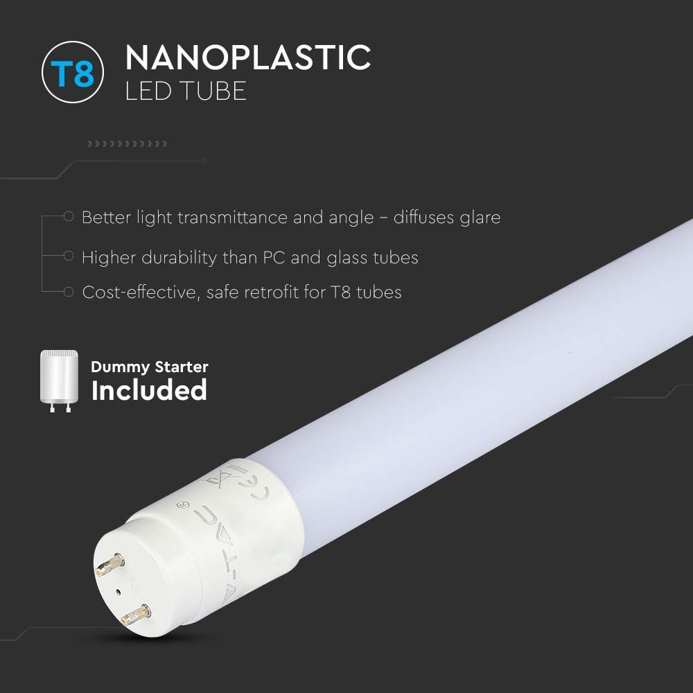 3FT (900mm) 14W T8 LED PLASTIC TUBE NON ROTATABLE 6500K