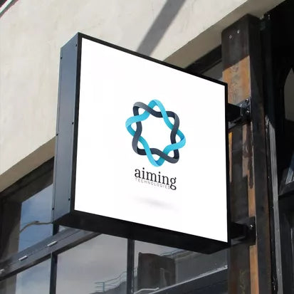 700mmx600mm Double Sided LED Illuminated Projection Light box, comes in Black or White body, 500mm diameter