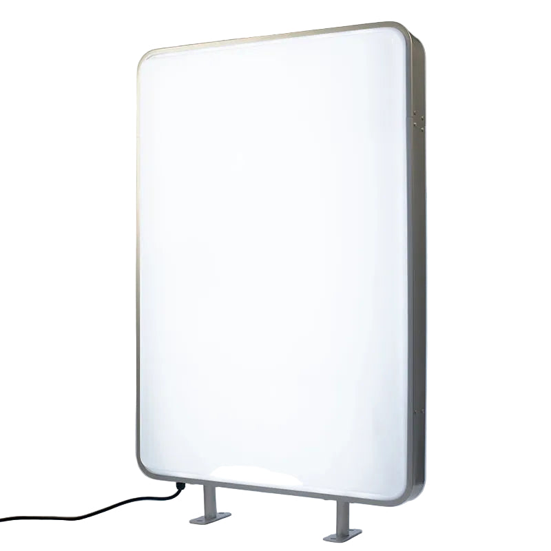 700mmx600mm Double Sided LED Illuminated Projection Light box, comes in Black or White body, 500mm diameter