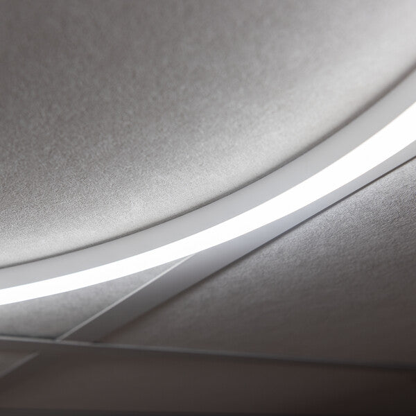 Modern Round LED Halo Ceiling Light 600mm - 40W Suspended Office Circle Frame