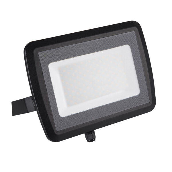 100W LED floodlight, IP65, 4000K, Black body, 9500LM