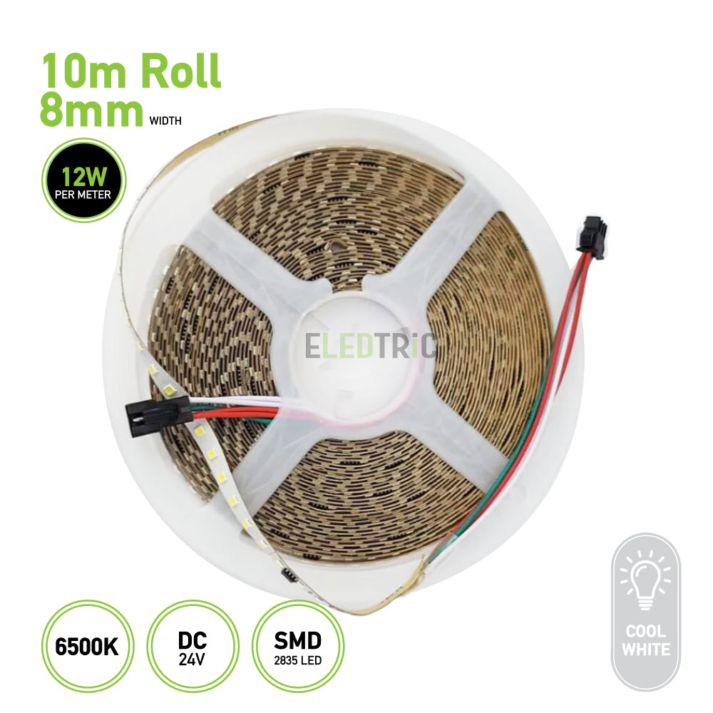 SMD 2835 LED Strip Light 10m Roll  6500K