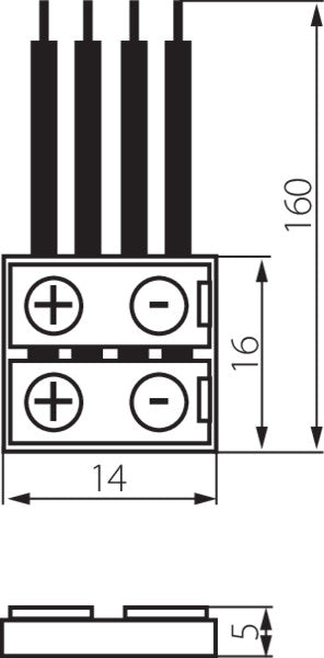 CONNECTOR RGB 10-CP for LED tapes