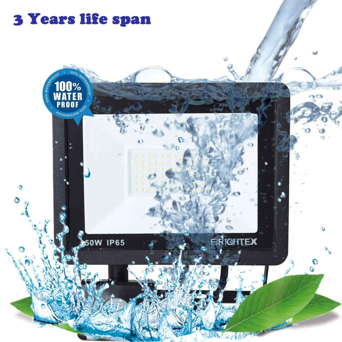 Floodlights 50w Warm White with sensor