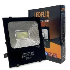 LED Floodlights IP66, 50W with Cold White with sensor