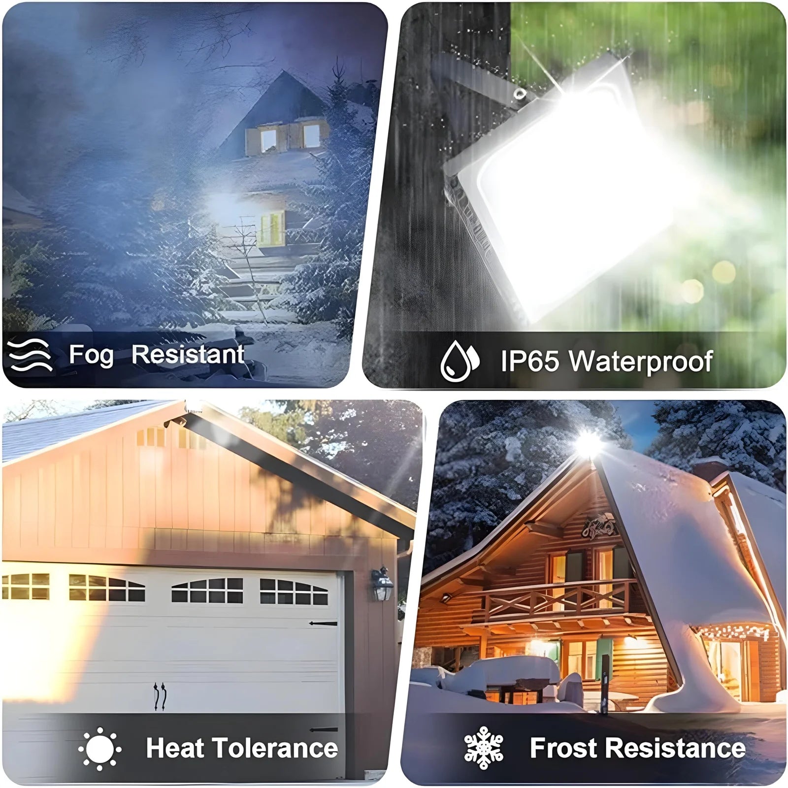 LED Floodlights IP66, 50W with Cold White with sensor