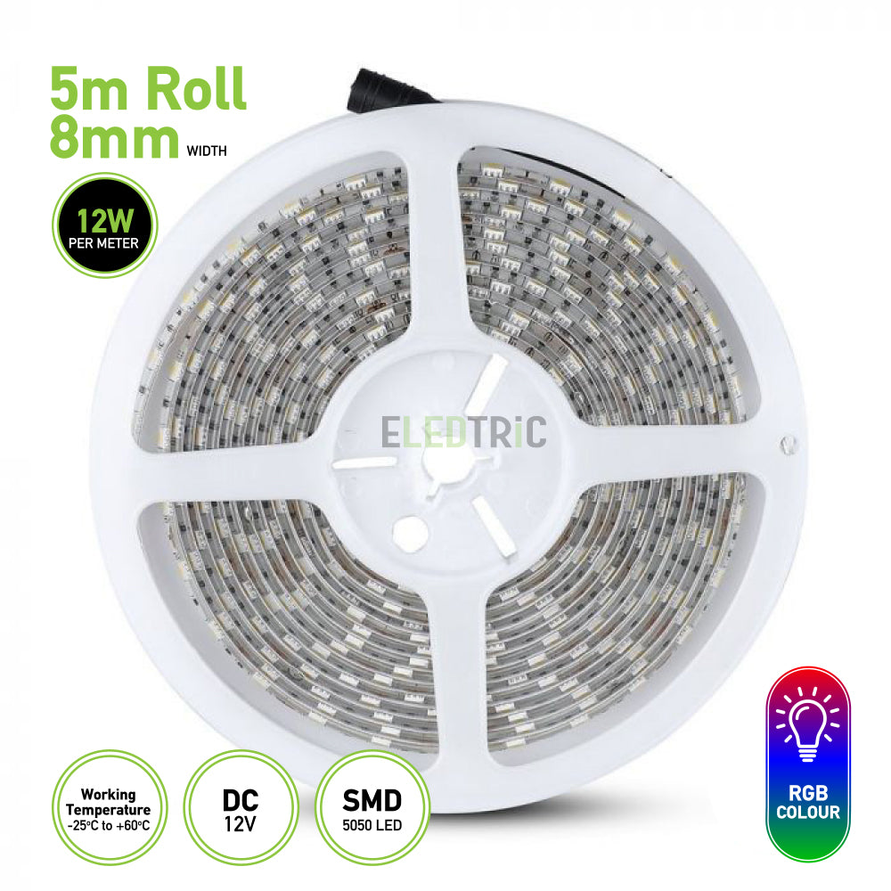 Standard SMD 5050 LED Strip Light 5m Roll RGB