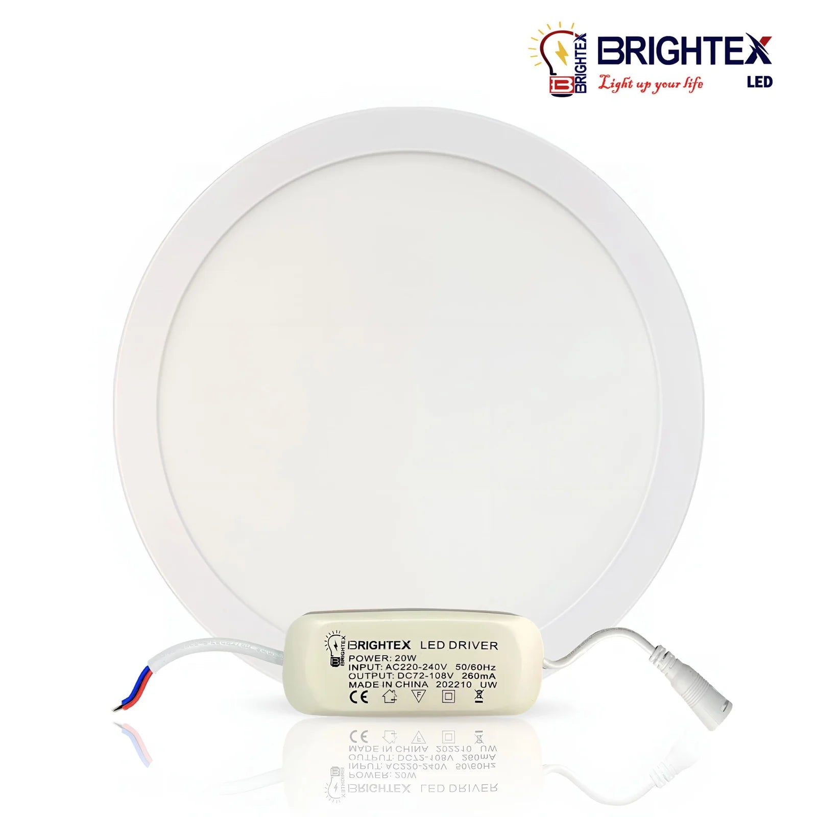 Led Round Panel Light 20w Recessed Cool White