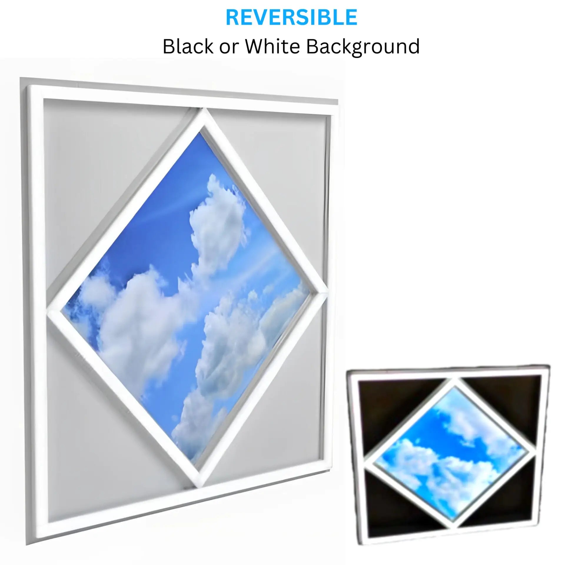 Diamond Shape Sky LED Ceiling Panel Light | Anti-Yellowing