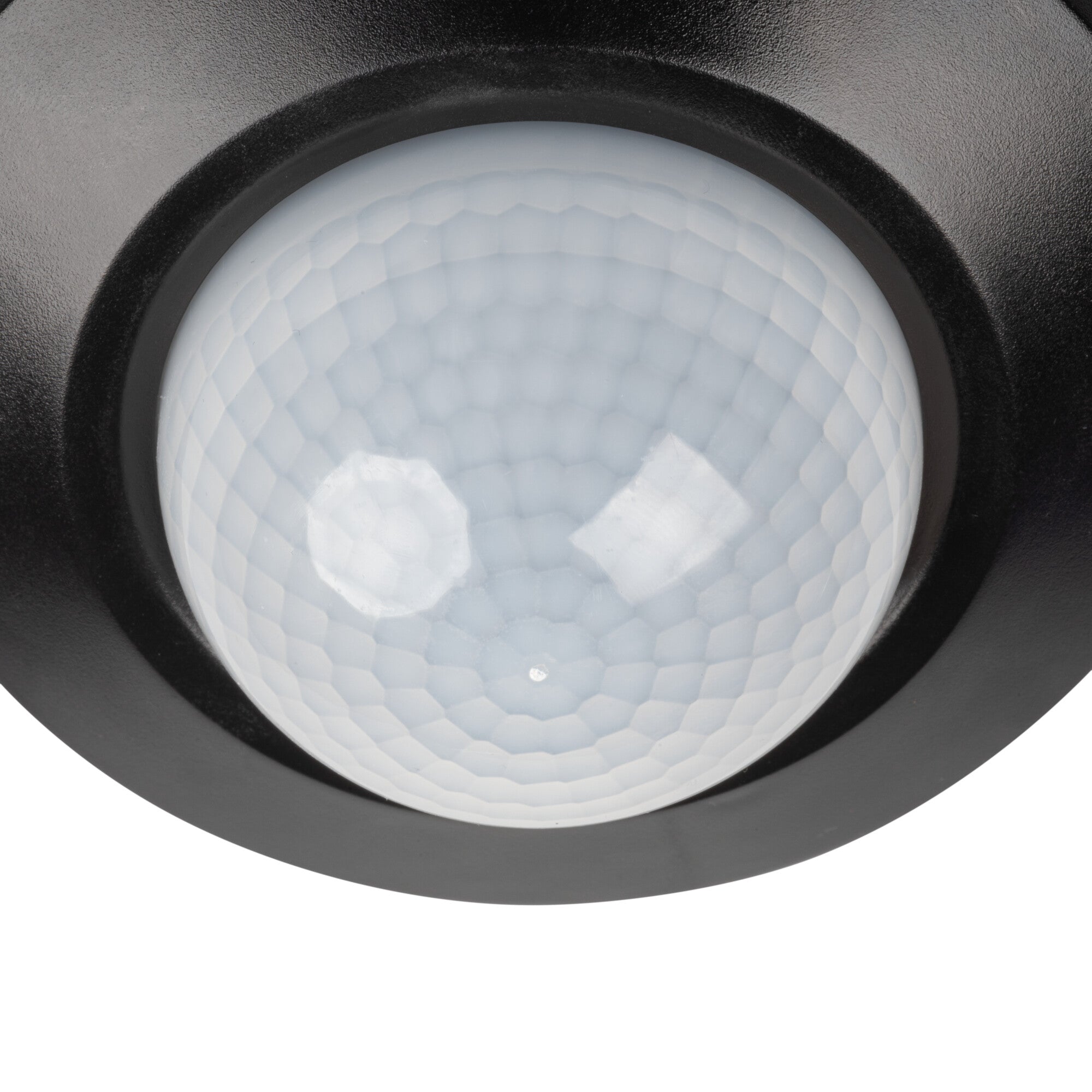 360° Ceiling Presence Sensor Switch - High Sensitivity 3x PIR Detectors, 2000W, White/Black