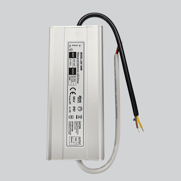 Waterproof IP67 24v Electronic LED Driver 100w For LED Lighting