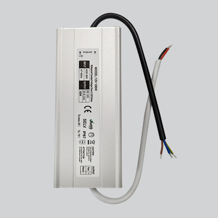 Waterproof IP67 12v Electronic LED Driver 100w For LED Lighting