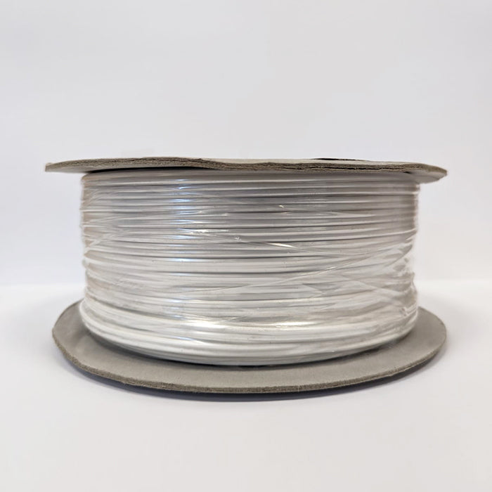 100m Premium Heat Resistant Twin Cable - White PVC Internal Wiring