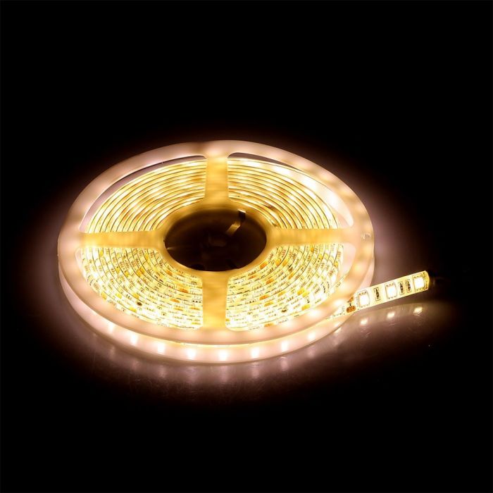 V-TAC IP65 SMD 5050 LED Strip Light 5m Roll | RGB | White (6400K)