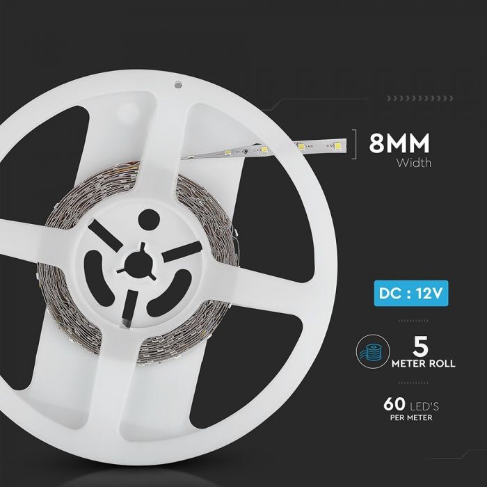 V-TAC SMD 3528 LED Strip Light 5m Roll | Green | Red | Blue