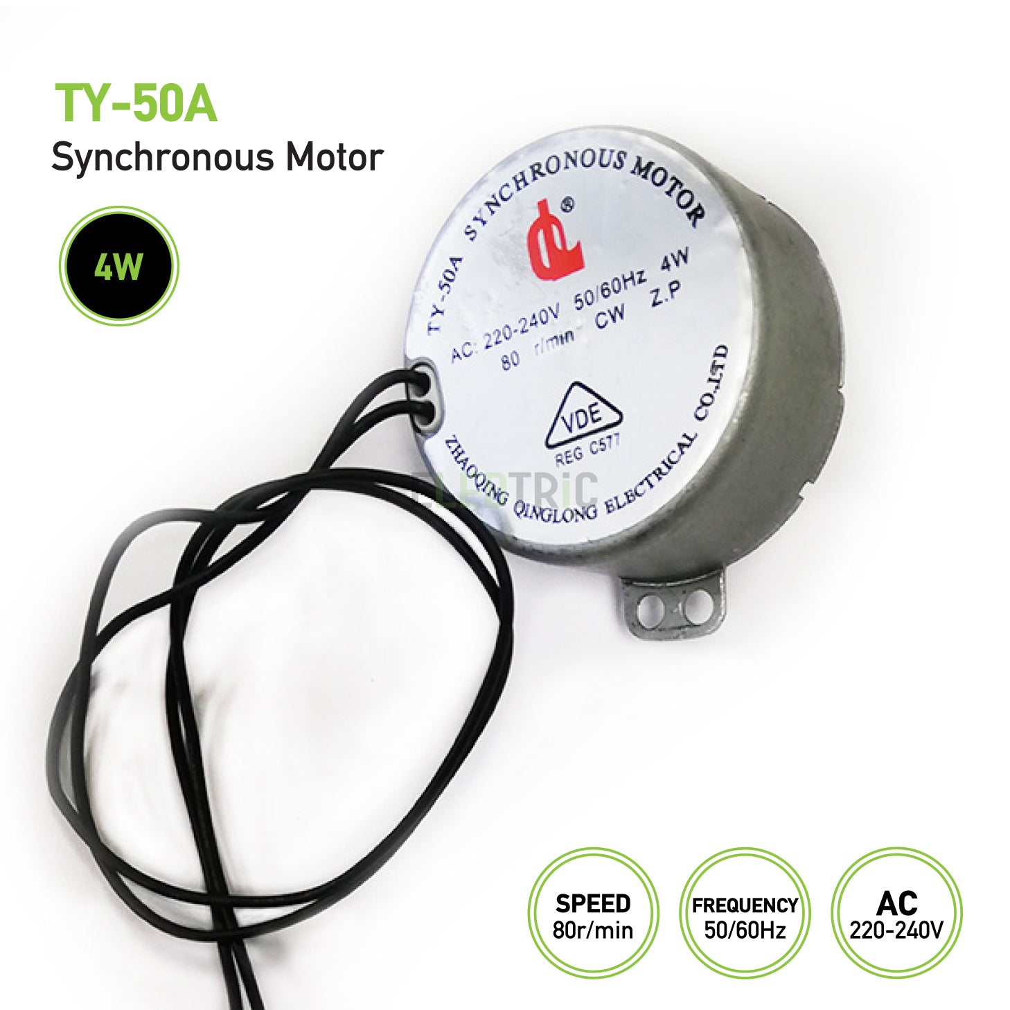 TY-50A Synchronous Motor for Barber Shop, Hairdressing Small Motor Turn Lamp