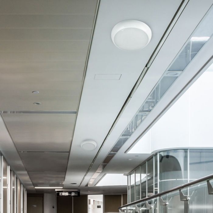 15W LED Bulkhead Full Round Dome Light Samsung Chip 4000K IP65