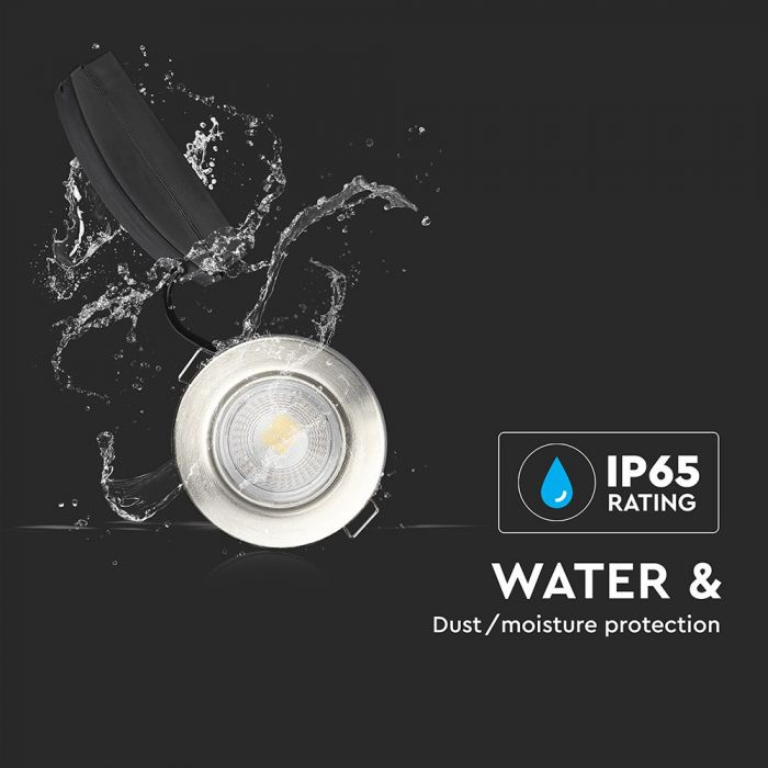 LED Fire Rated Dimmable Downlight with Antiglare Lens White Body Color