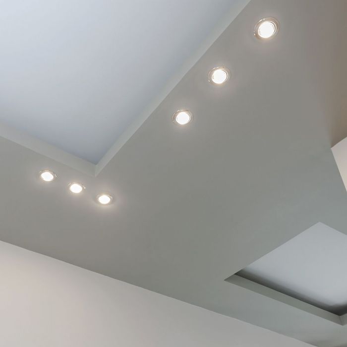 LED Fire Rated Dimmable Downlight with Antiglare Lens White Body Color