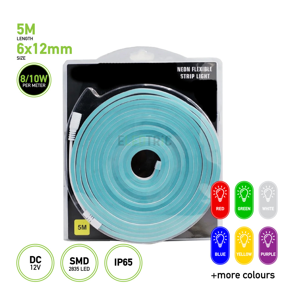 Neon Flexible strip LED Light 5M pack