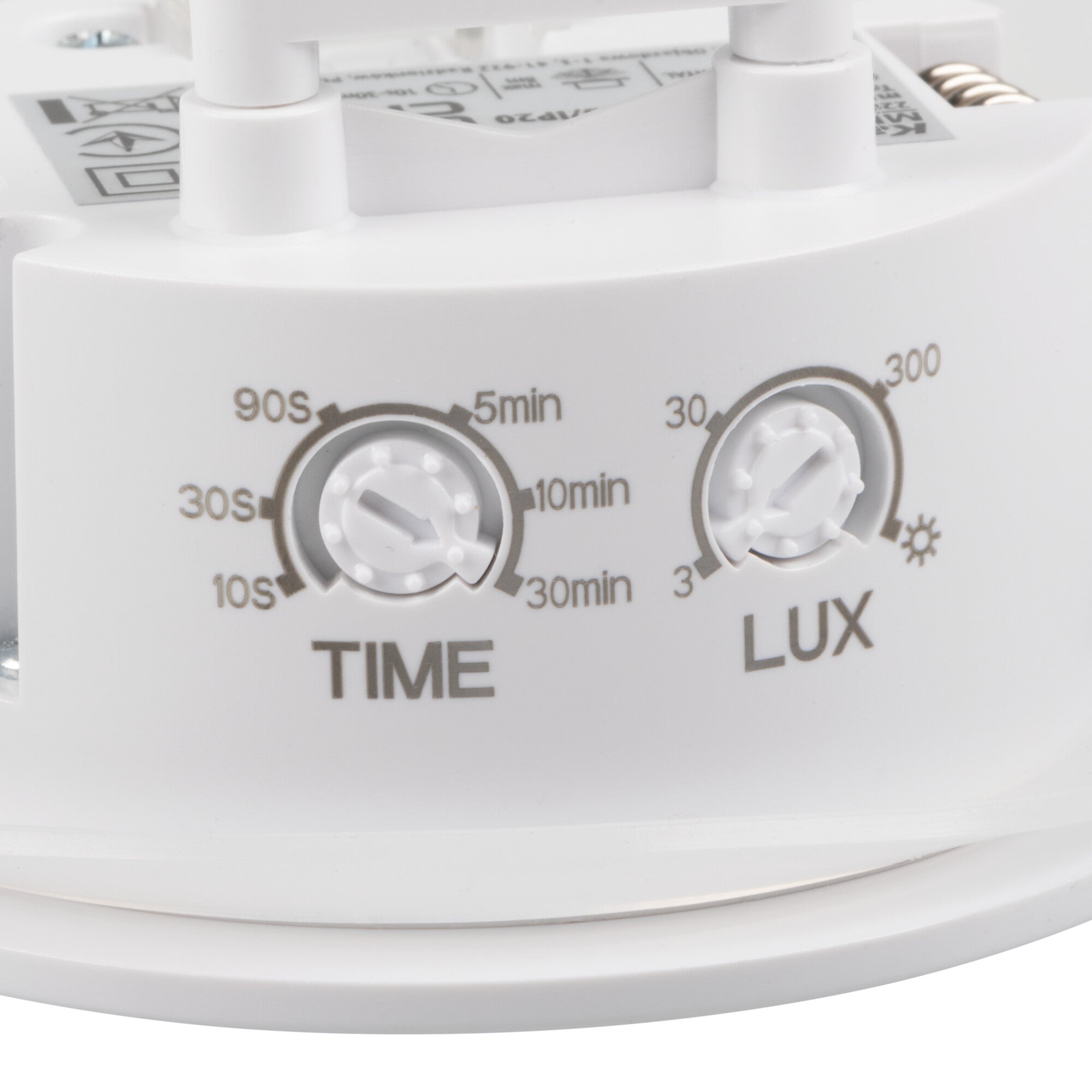 IP65 Outdoor/Indoor Motion Sensor Light Switch - 360° Detection, 8m Range, White