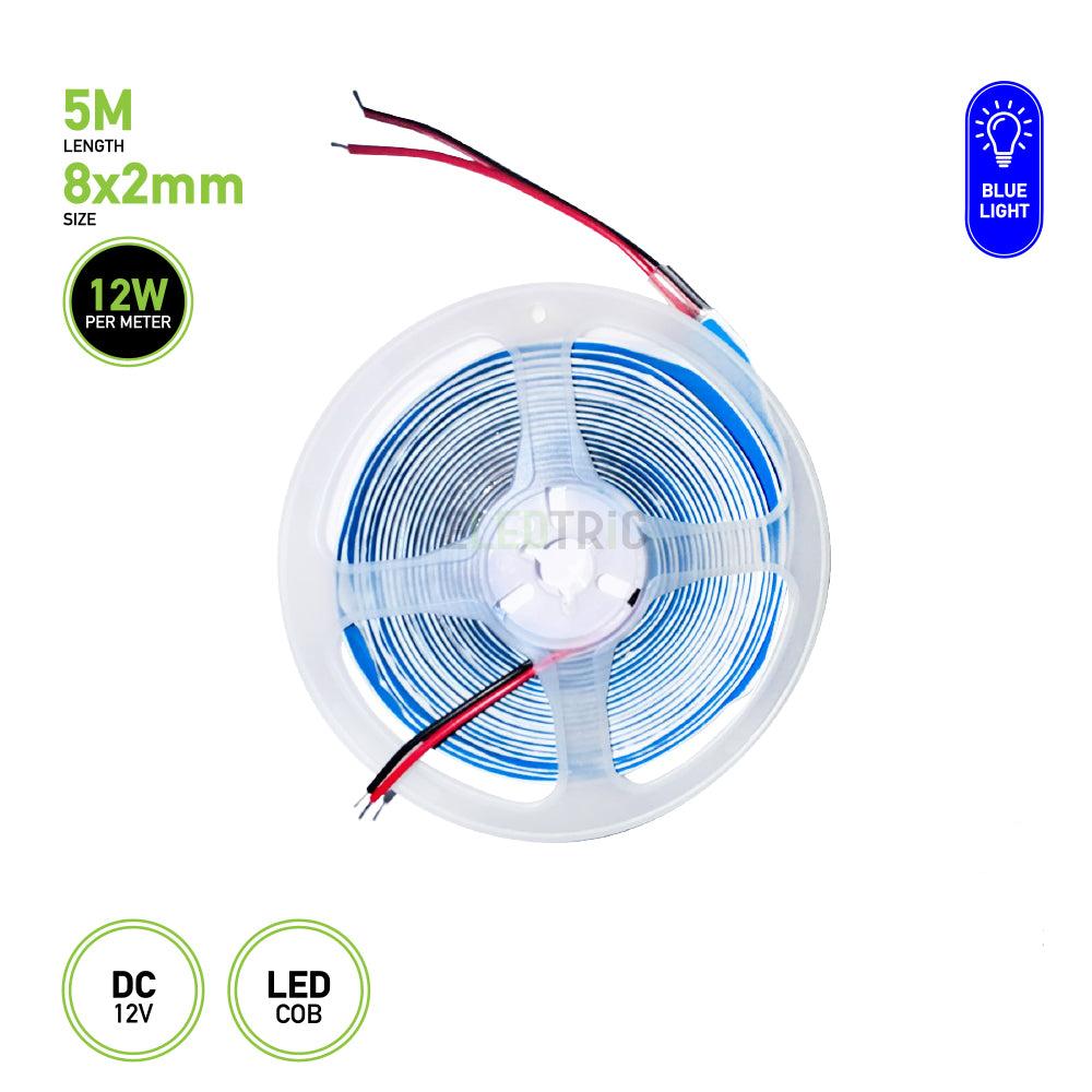 5m Roll COB Low Voltage Light Strip 12V 8mm