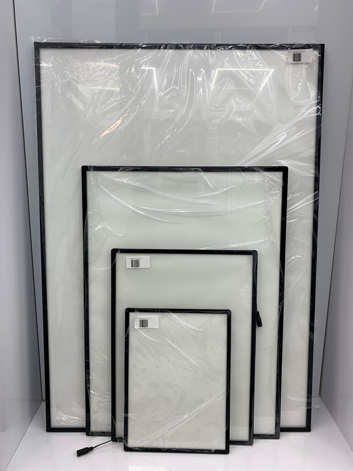 LED Light Box Black Slim Advertising Wall Mounted Display