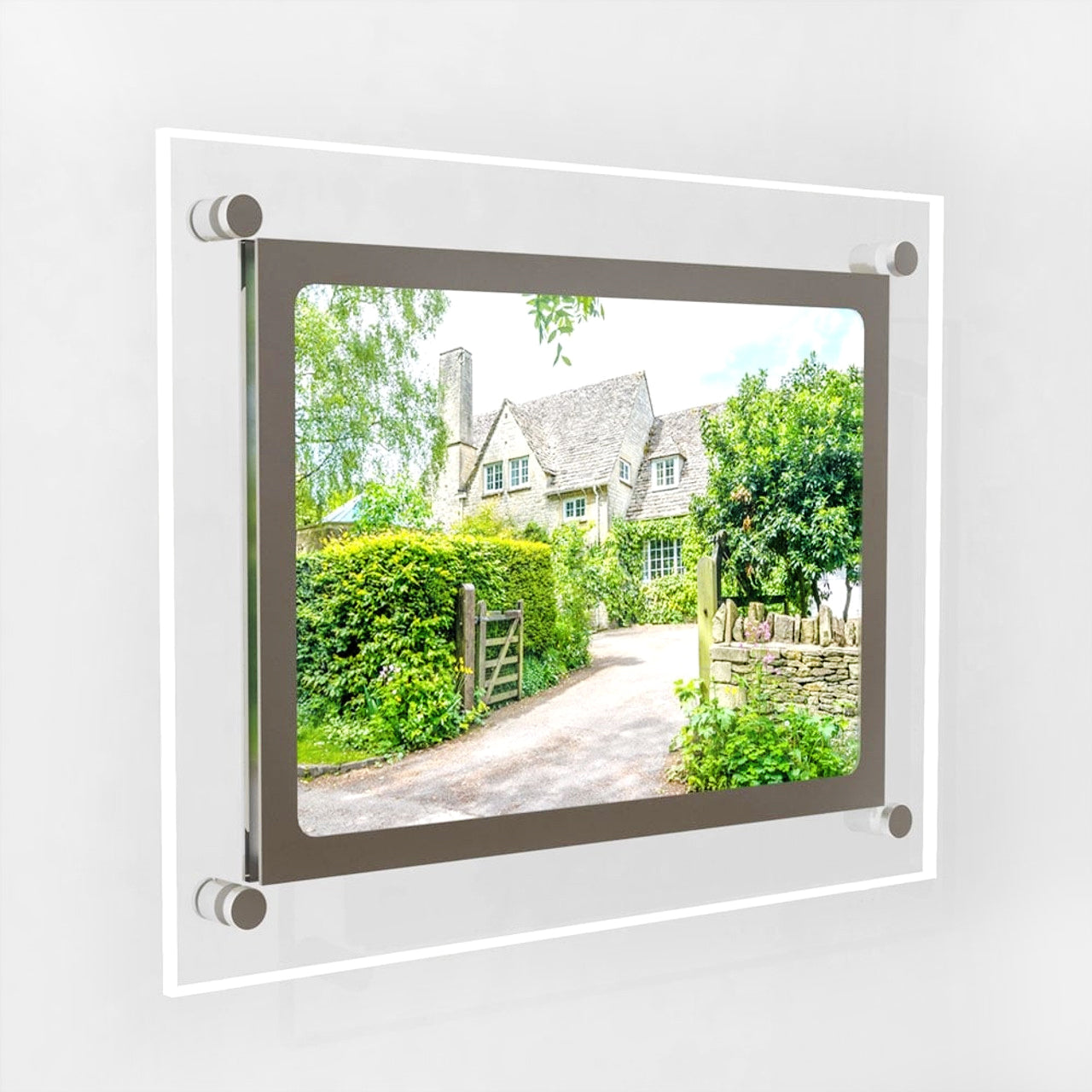 A2 Prestige RGB Colour Changing LED Display Panel - Slimline Acrylic Illuminated Poster Frame for Menus & Signage