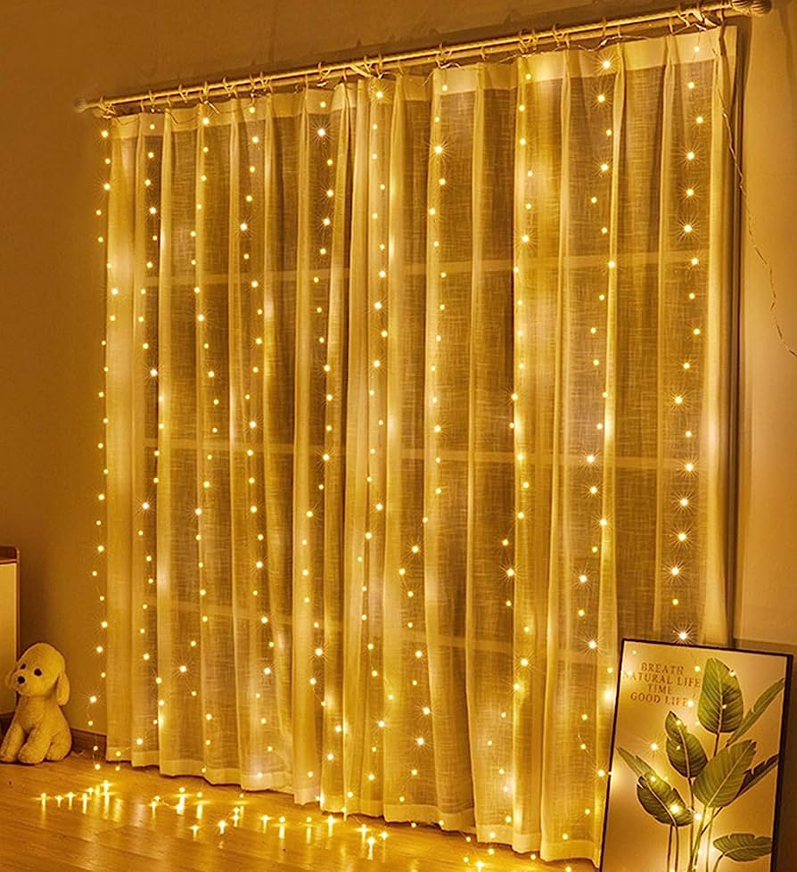 Color Changing Curtain String USB Strip Lights
