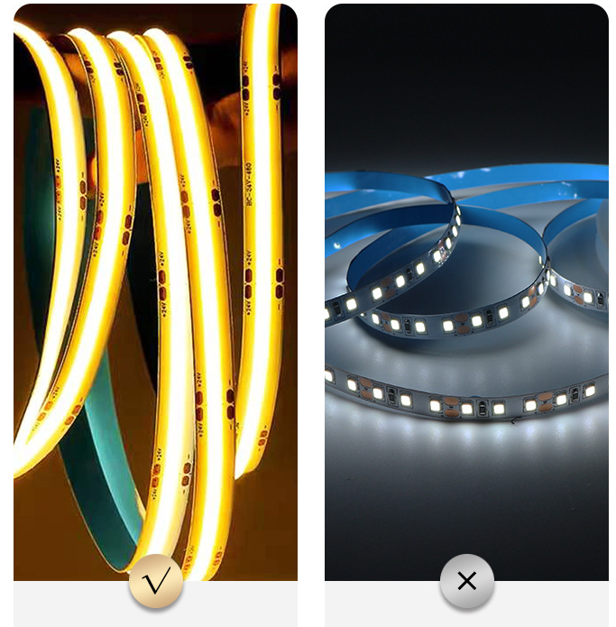 24V CCT COB LED Strip Light 608LED/m Dimmable 2700K To 6500K Flexible Tape Light - 10m