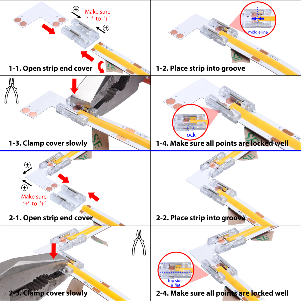 24V CCT COB LED Strip Light 608LED/m Dimmable 2700K To 6500K Flexible Tape Light - 10m