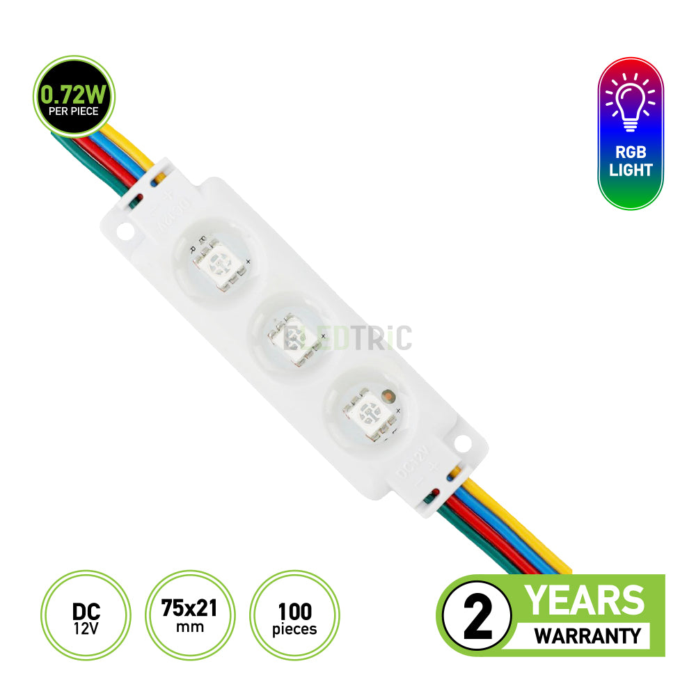 5050 RGB 3 SMD LED Injection Module