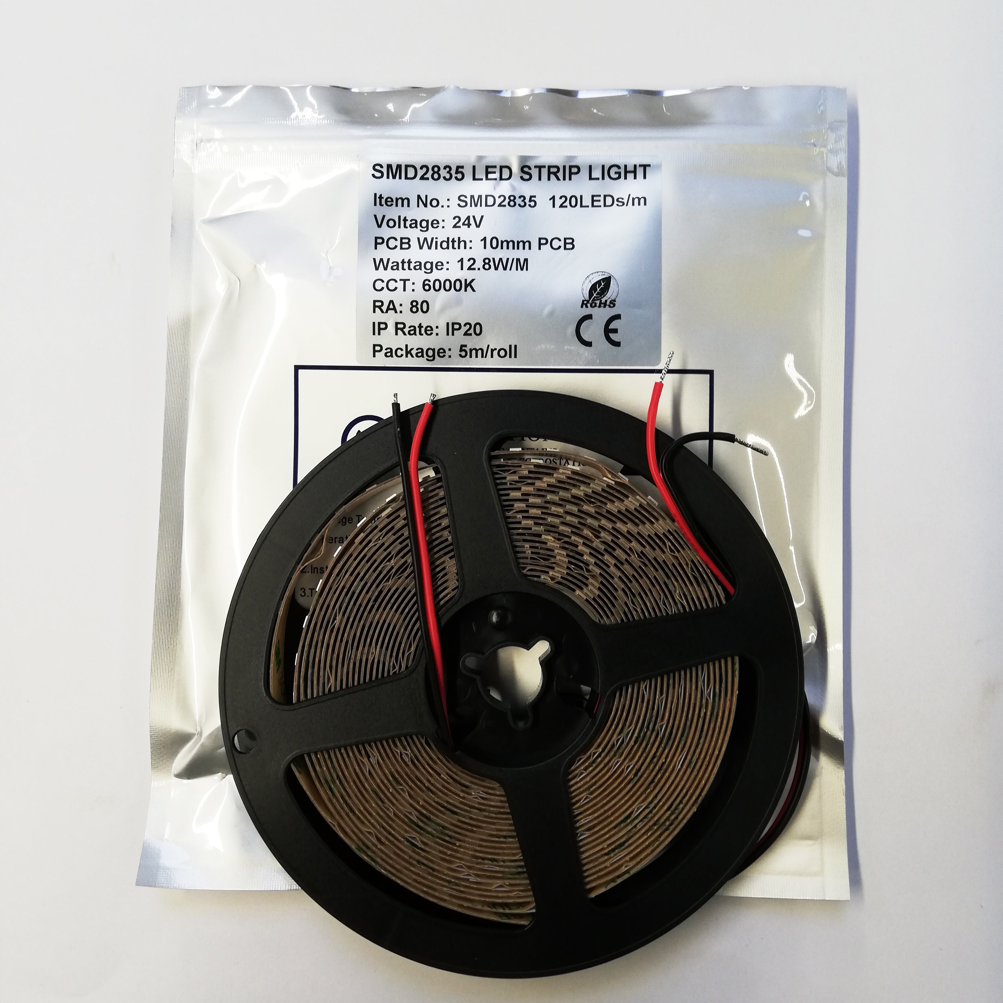 SMD 2835 LED Strip Light 5m Roll 3000 / 6000K