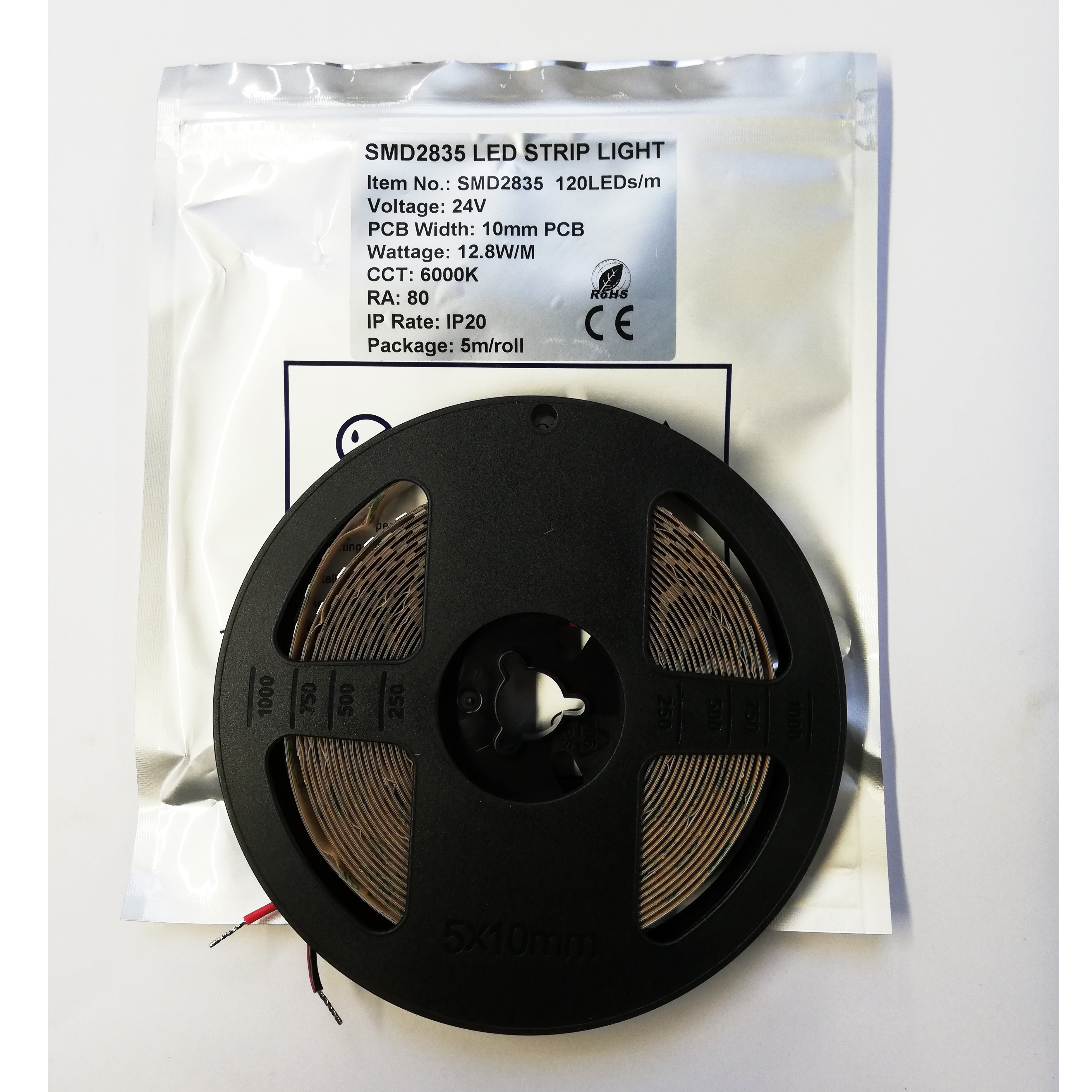 SMD 2835 LED Strip Light 5m Roll 3000 / 6000K