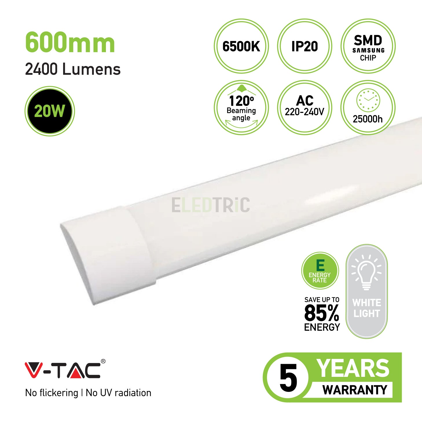 20W LED Grill Fitting 60CM SAMSUNG CHIP 6500K